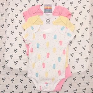 (NEW) - 6 pack Rococo Onesies - 6M